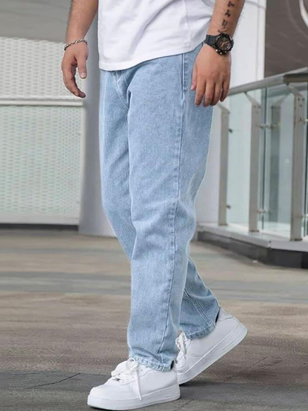 Moda Rapido Men Relaxed Fit High-Rise Light Fade Stretchable Jeans - view 1