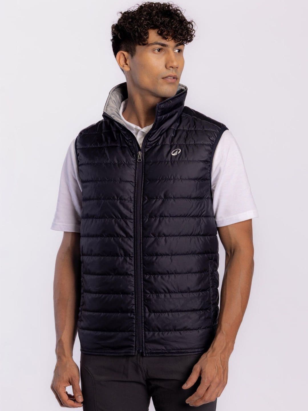 Decathlon Caperlan - Men Navy Blue Windproof Horse Riding Jacket - view 1