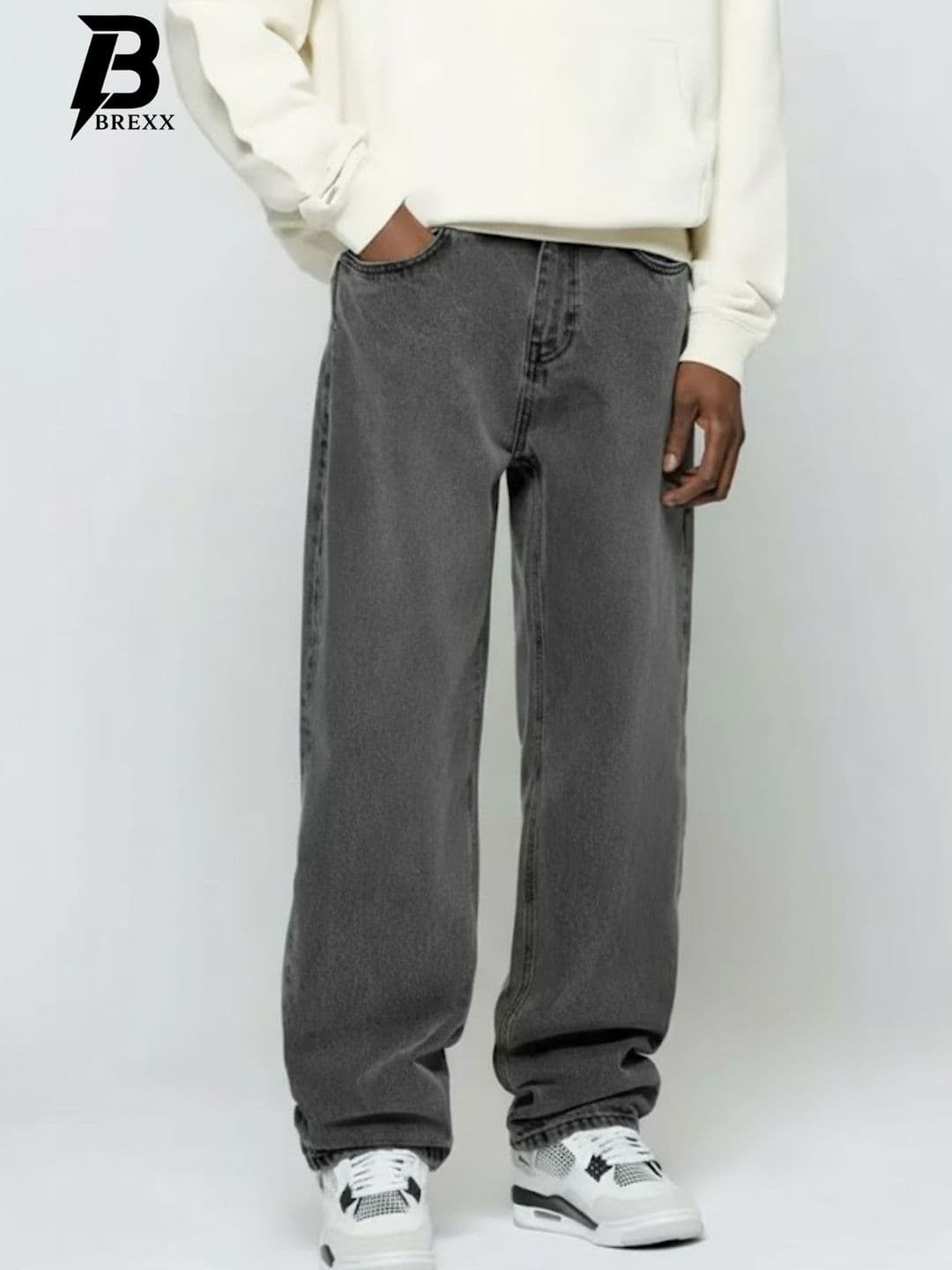 BREXX Men Smart Regular Fit Mid-Rise Stretchable Jeans - view 1