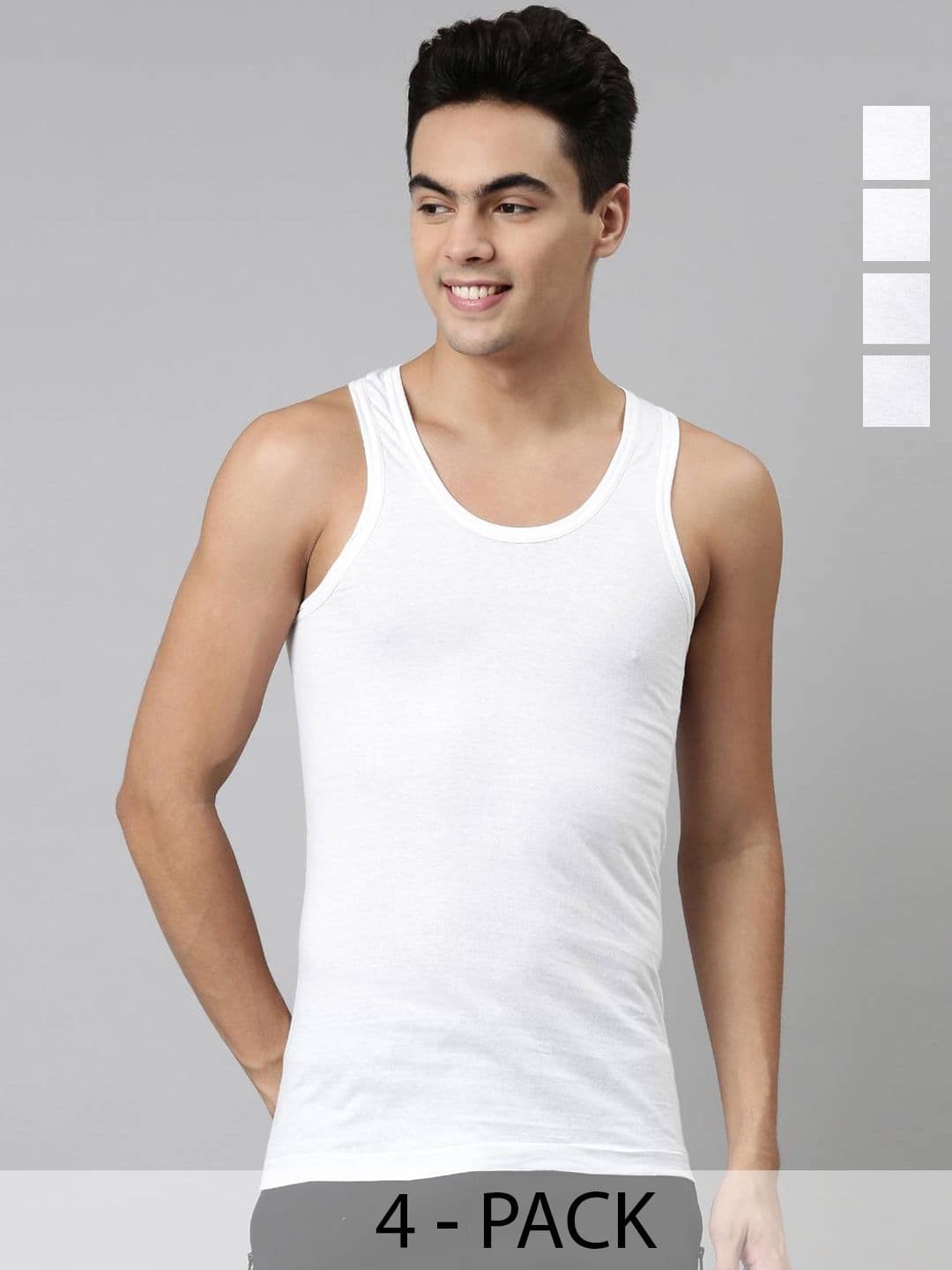 Dixcy Scott Josh Men Pack of 4 Breathable Cotton Men Vest - view 1