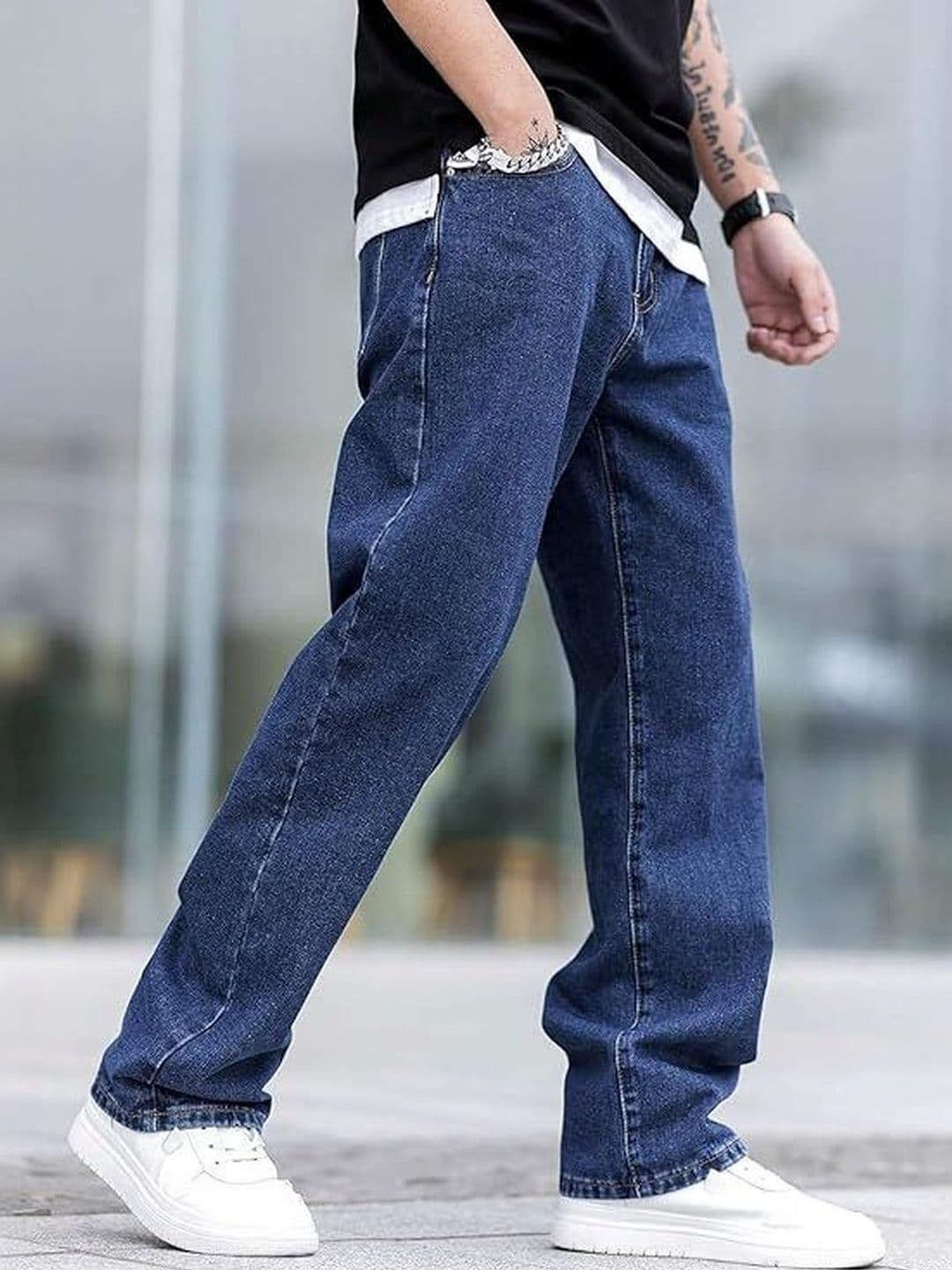 BAESD Men Relaxed Fit High-Rise Stretchable Jeans - view 1