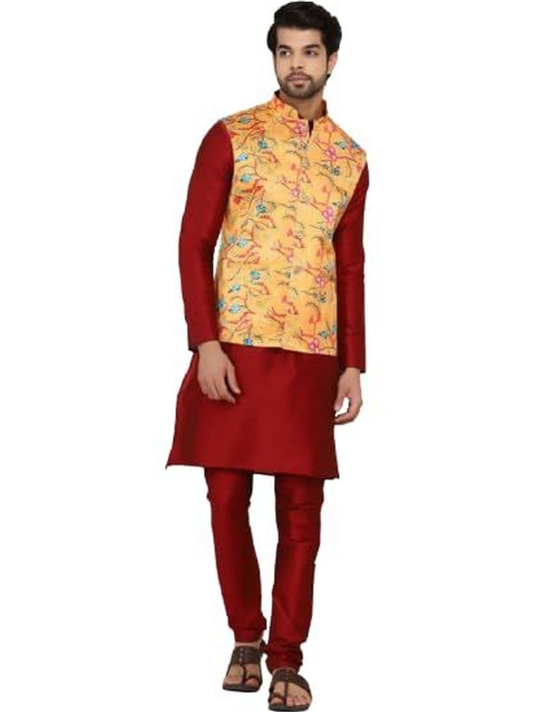 JEXI Men Floral Striped Sequinned Jackets - view 1