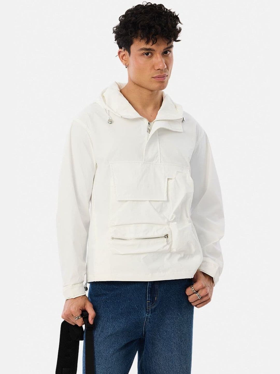 Snitch White Solid Jacket - view 1