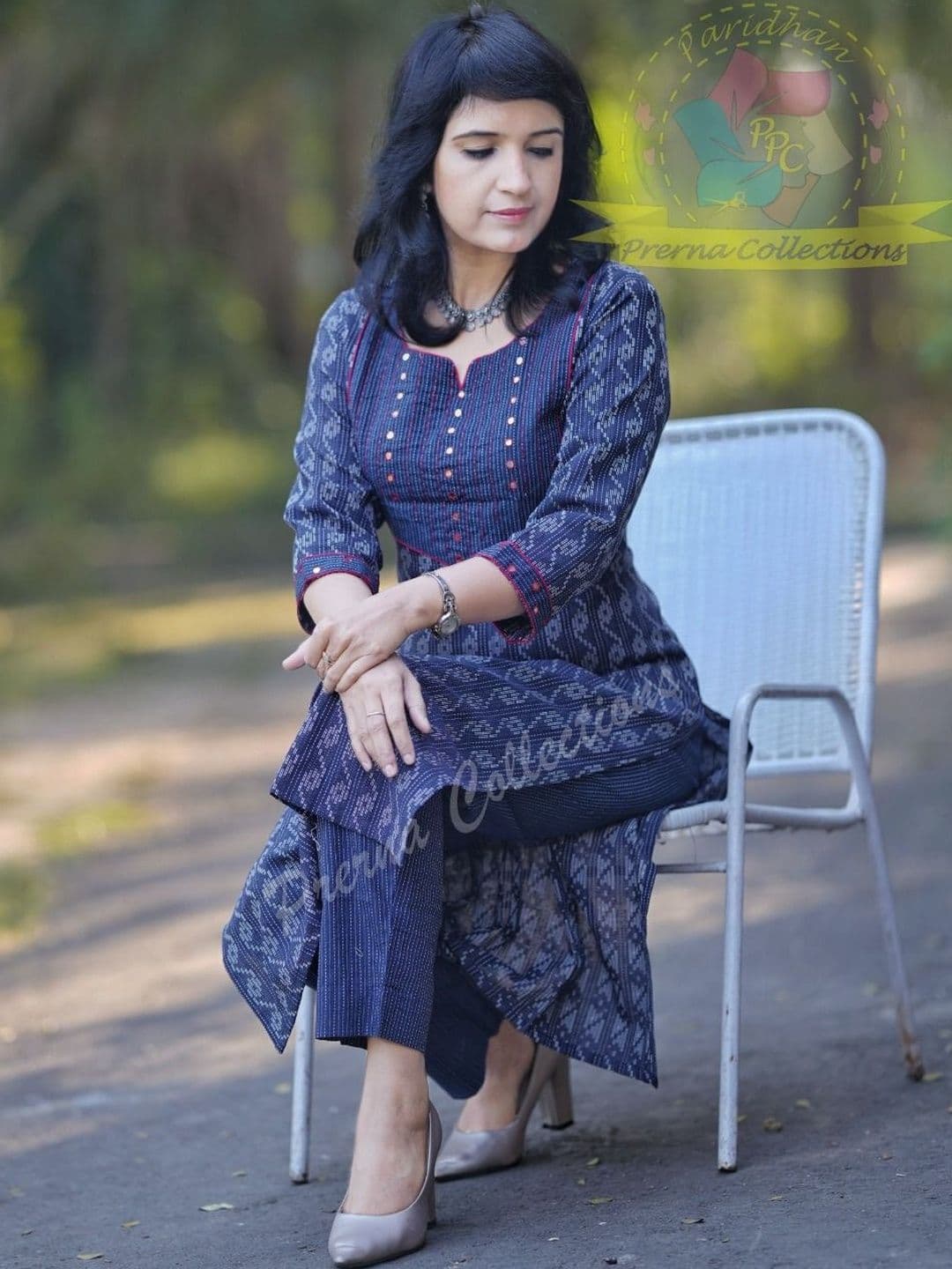 KALINI Women Ethnic Motifs Regular Kurta with Trousers - view 1
