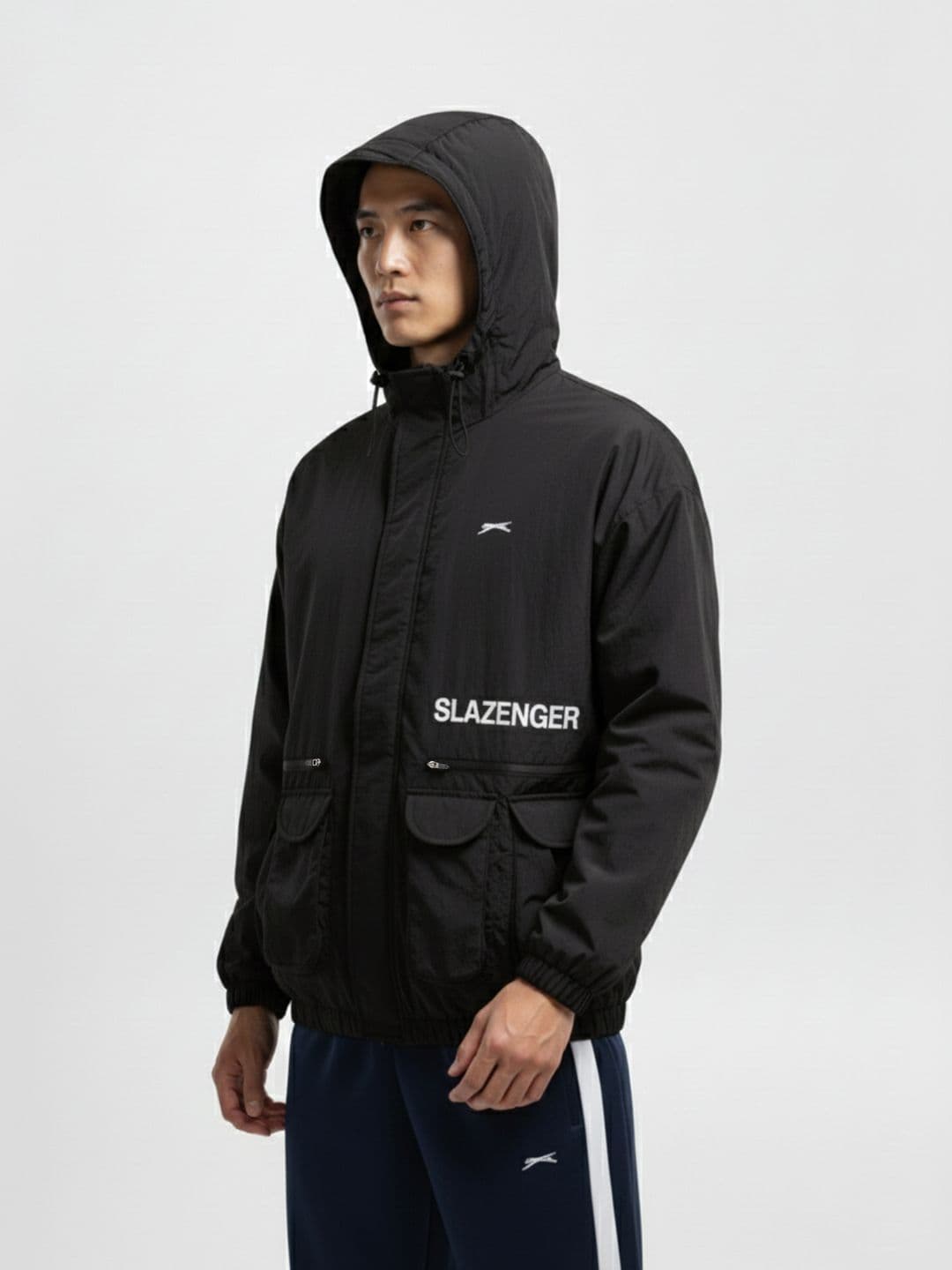 Slazenger Hooded Sporty Oversized Jacket - view 1