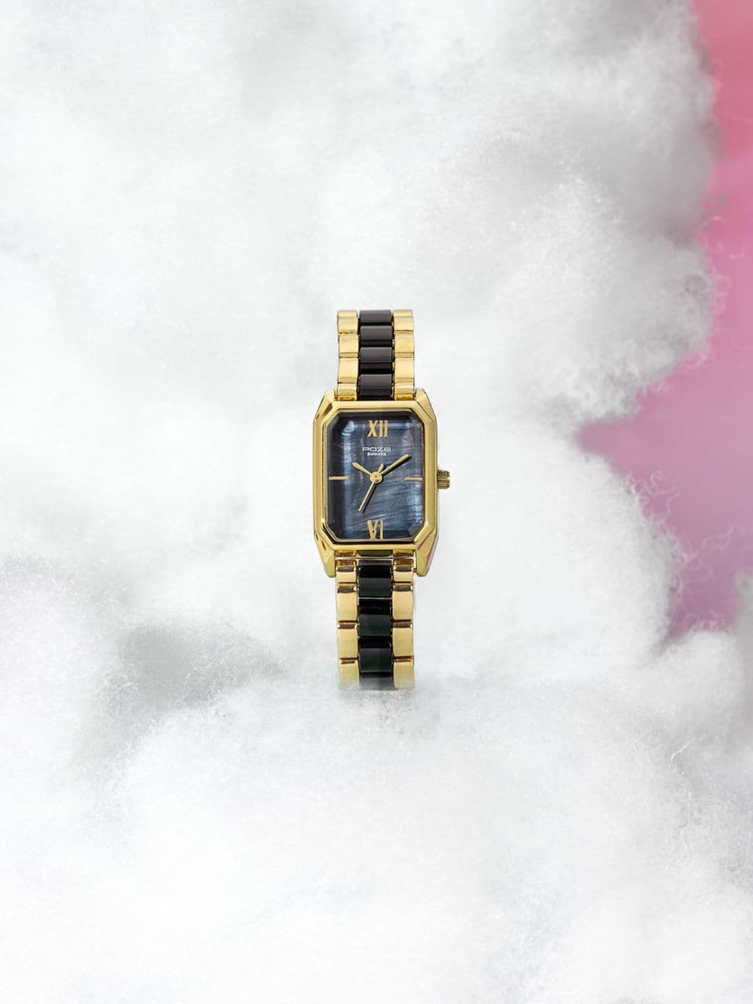 Sonata Poze 7 Analog Black MOP Dial Watch For Women - SP80145YD01W - view 1