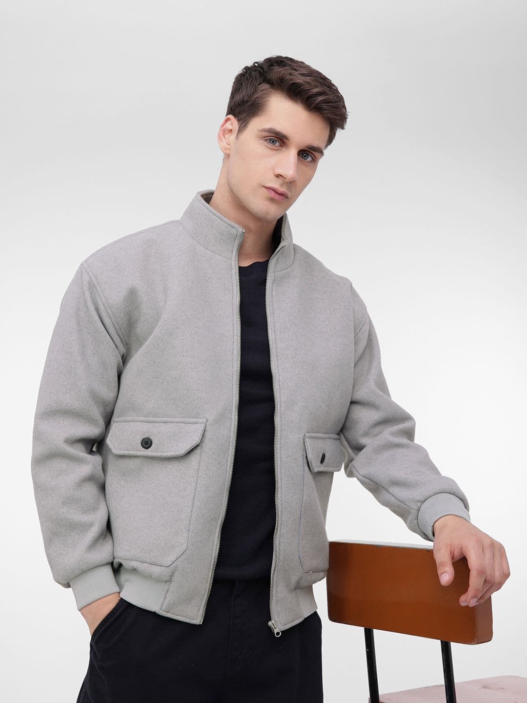 French Connection Mock Collar Tailored Jacket - view 1