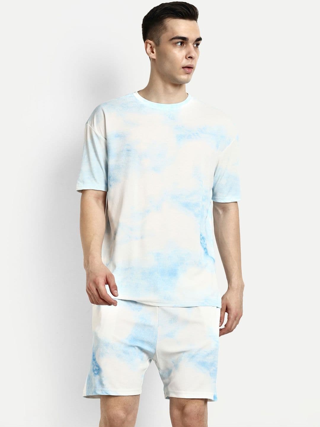 SZN Men Tie and Dye Dyed Organic Cotton T-shirt - view 1