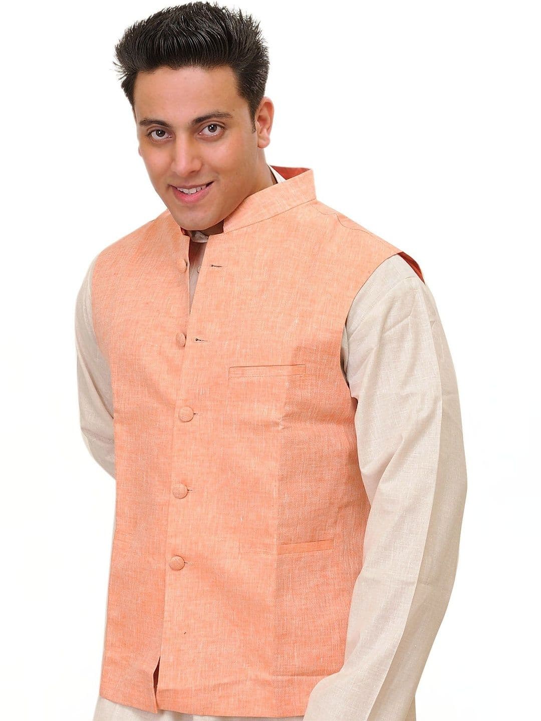 Exotic India Brocade Nehru Jackets - view 1