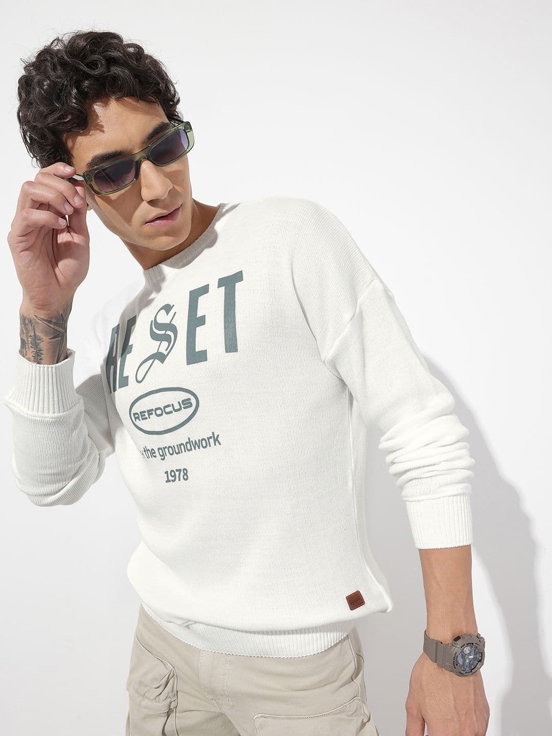 The Roadster Life Co. Typography Printed Sweater - view 1