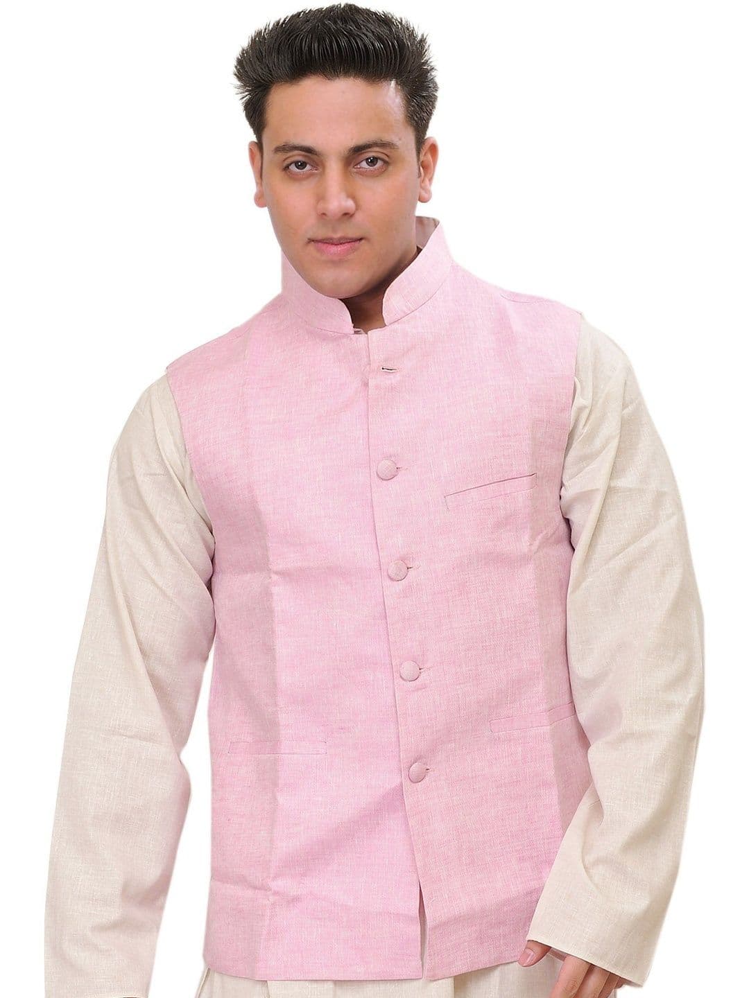 Exotic India Brocade Nehru Jackets - view 1