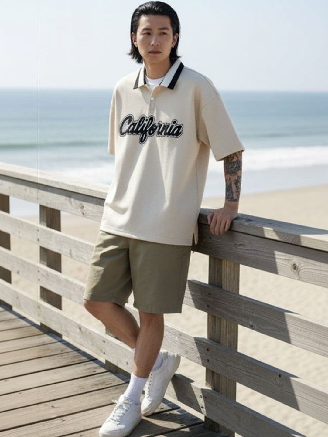 AVEJO Men Typography Printed Polo Collar T-shirt - view 1