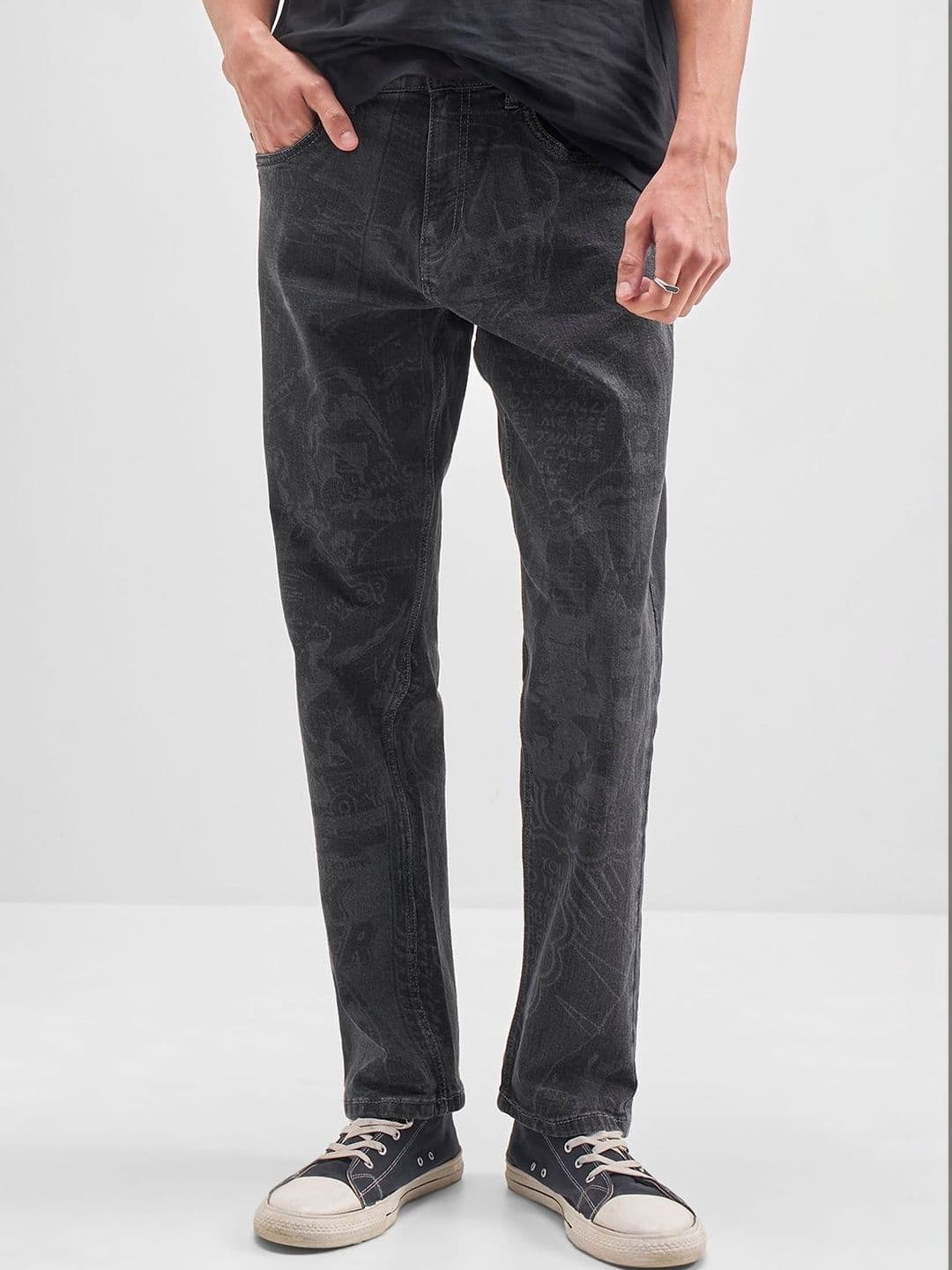 HIGHLANDER Marvel Black Panther Men Grey Loose Fit Jeans - view 1
