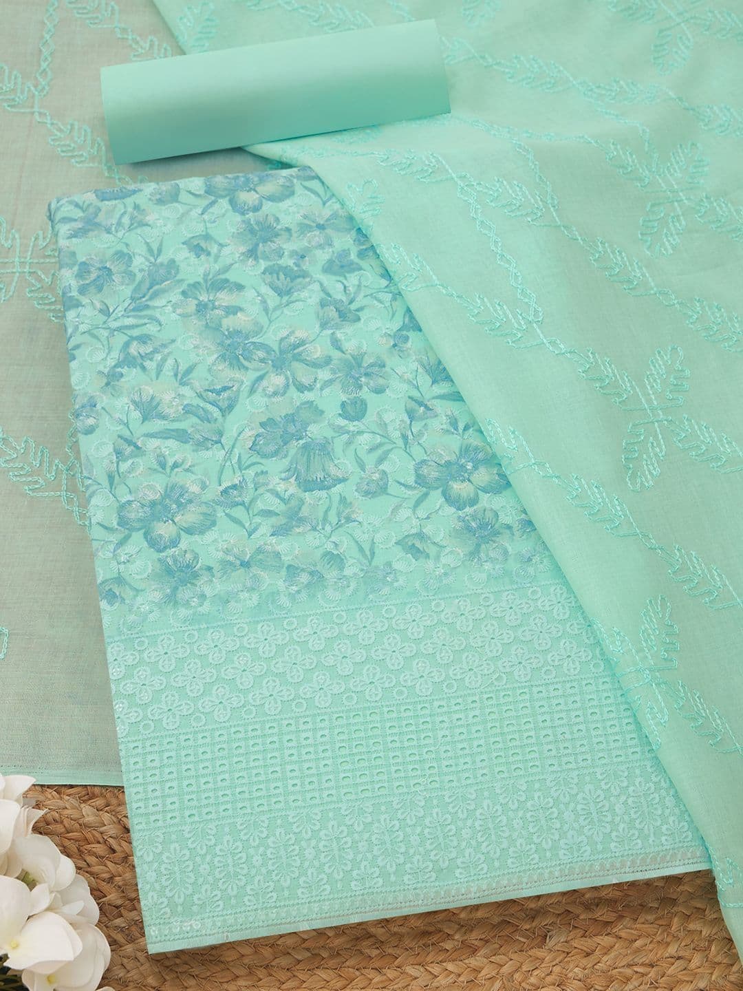 Soch Printed Unstitched Dress Material - view 1