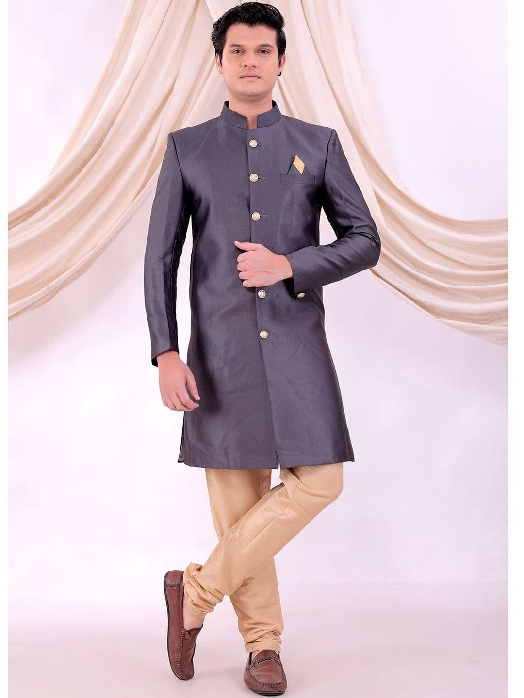 Desibutik Mandarin Collar Sherwani - view 1