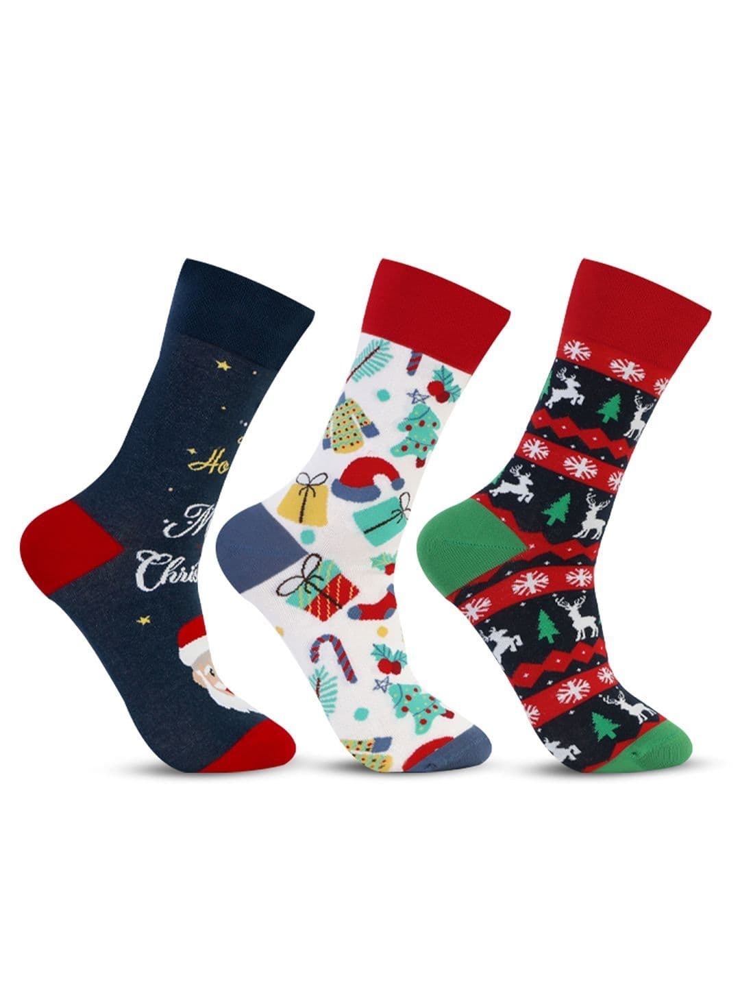 Bonjour Pack Of 3 Printed Ankle-Length Socks - view 1