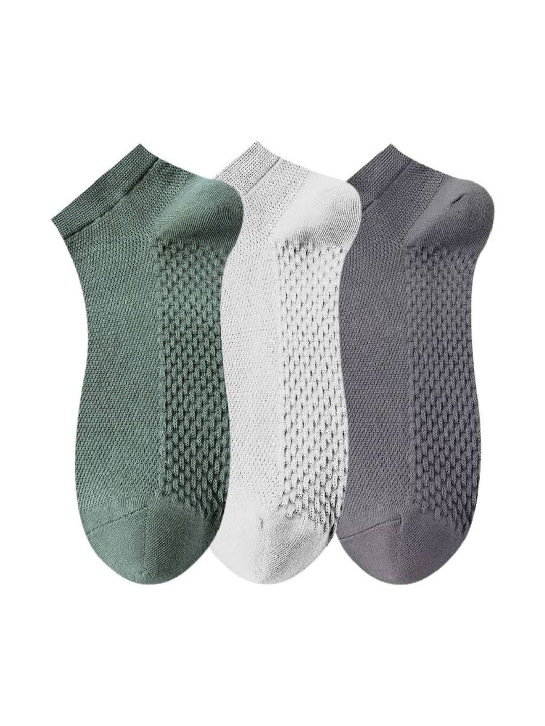 The Tie Hub Pack Of 3 Pure Cotton Ankle Length Socks - view 1