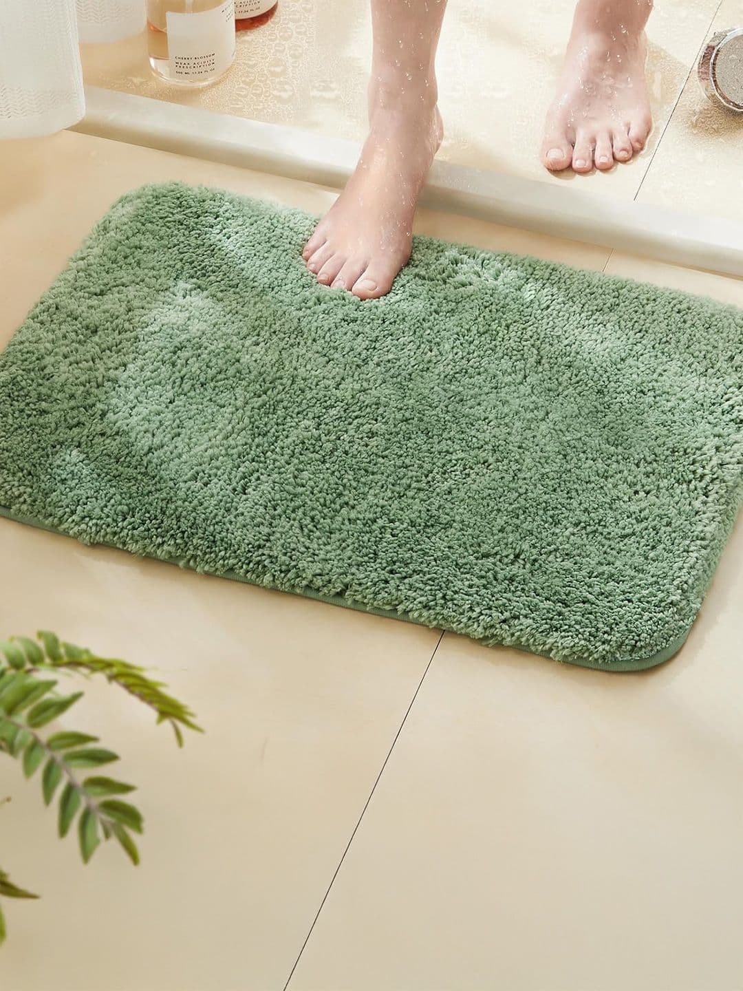 Homio Aura Green Pack of 2 Anti-Slip Microfibre Doormat (40x60 cm) - view 1