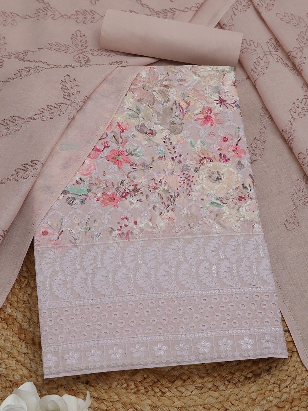 Soch Printed Pure Cotton Unstitched Dress Material - view 1