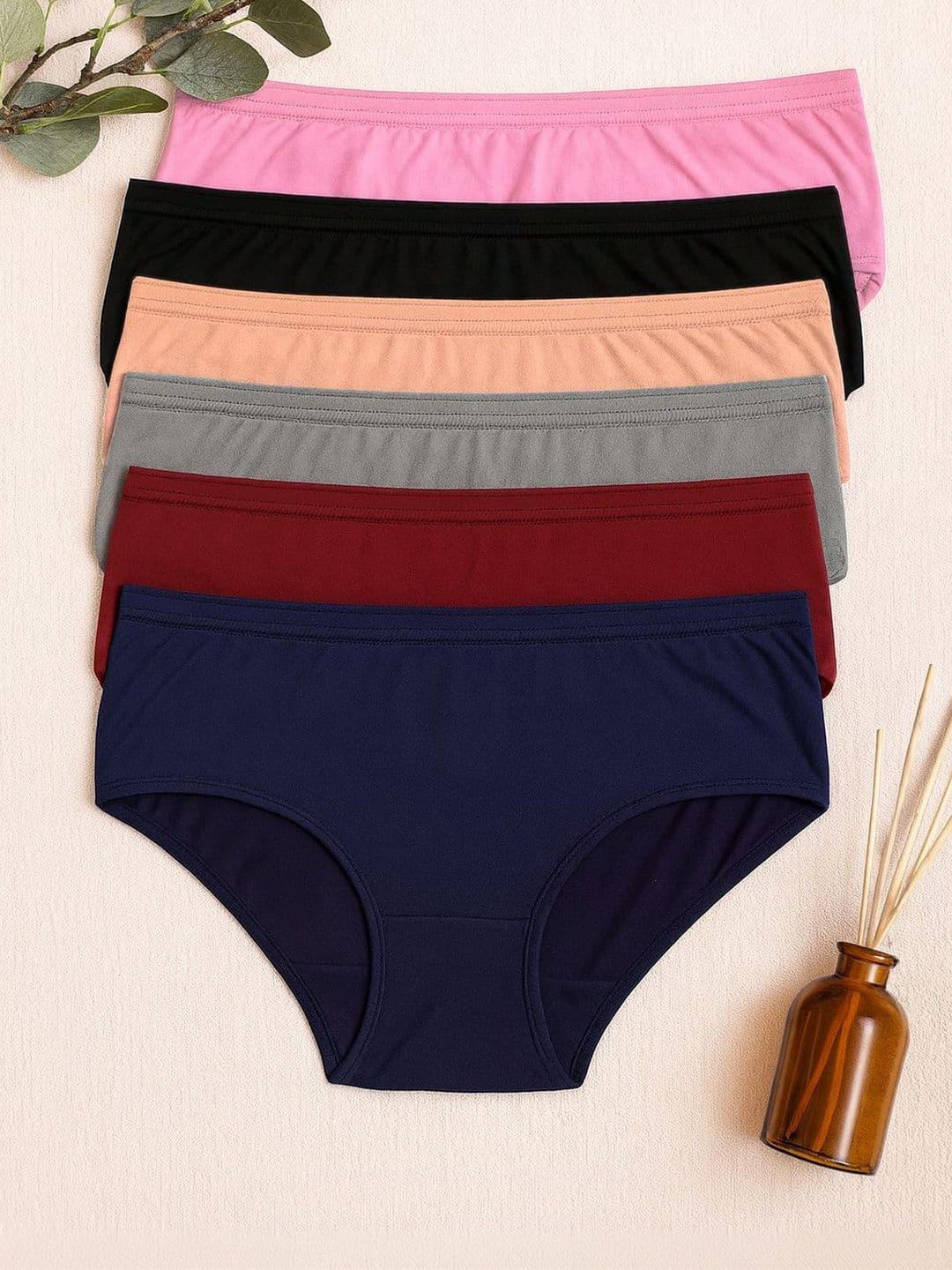 FiveFlag Pack Of 6 Combed Cotton Hipster Briefs - view 1