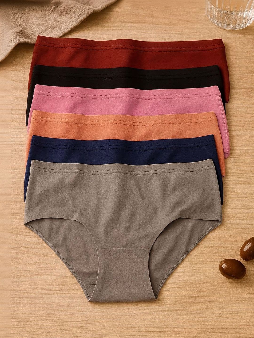 FiveFlag Women Pack Of 6 Combed Cotton Mid-Rise Hipster Briefs - view 1
