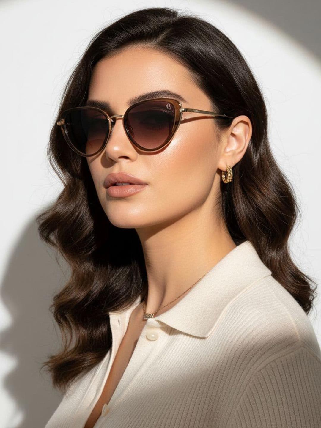Eyejack by Voyage Unisex Cateye Sunglasses with UV Protected Lens 9435CL1105 - view 1