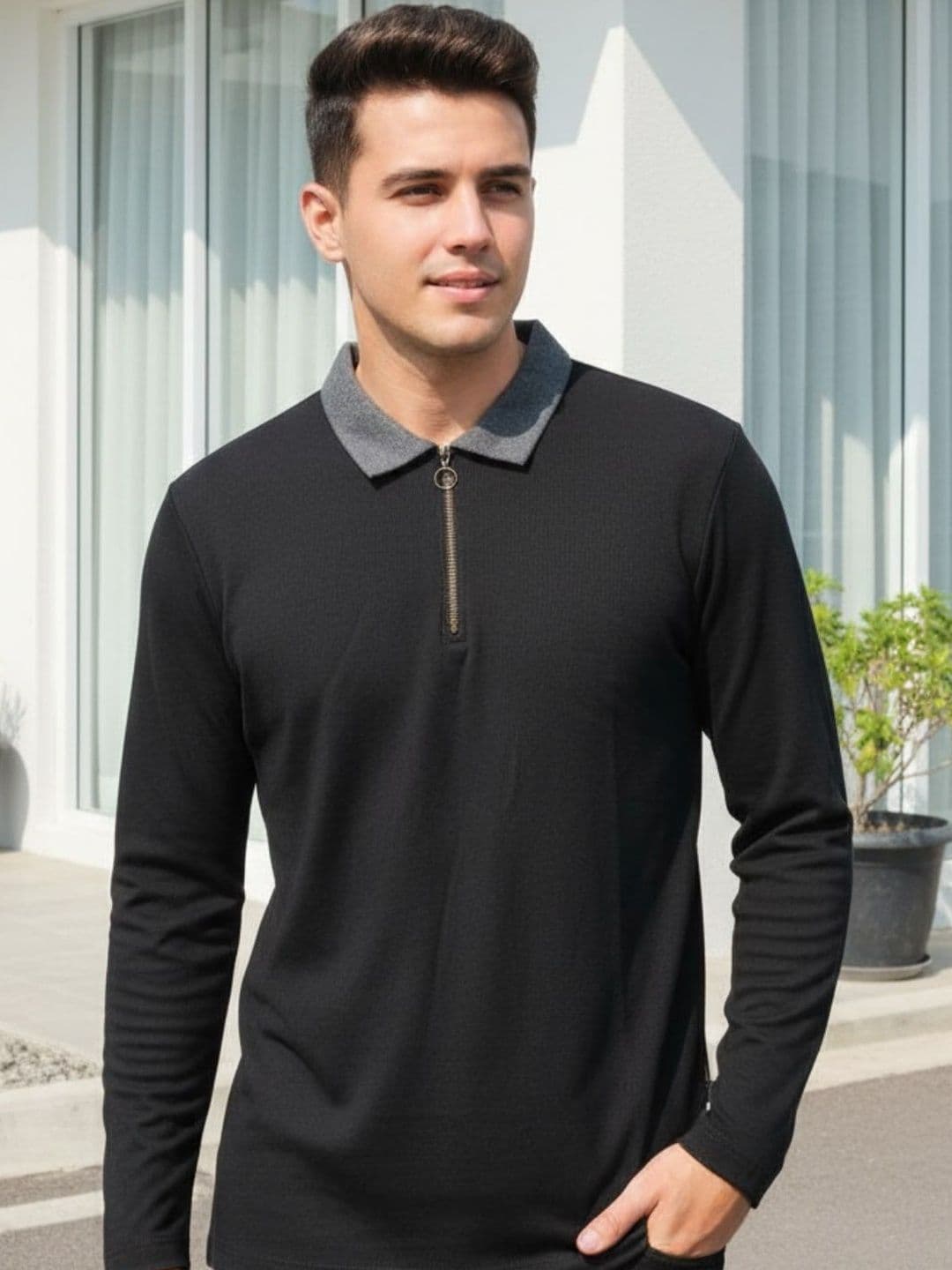 Rigo Men Polo Collar T-shirt - view 1