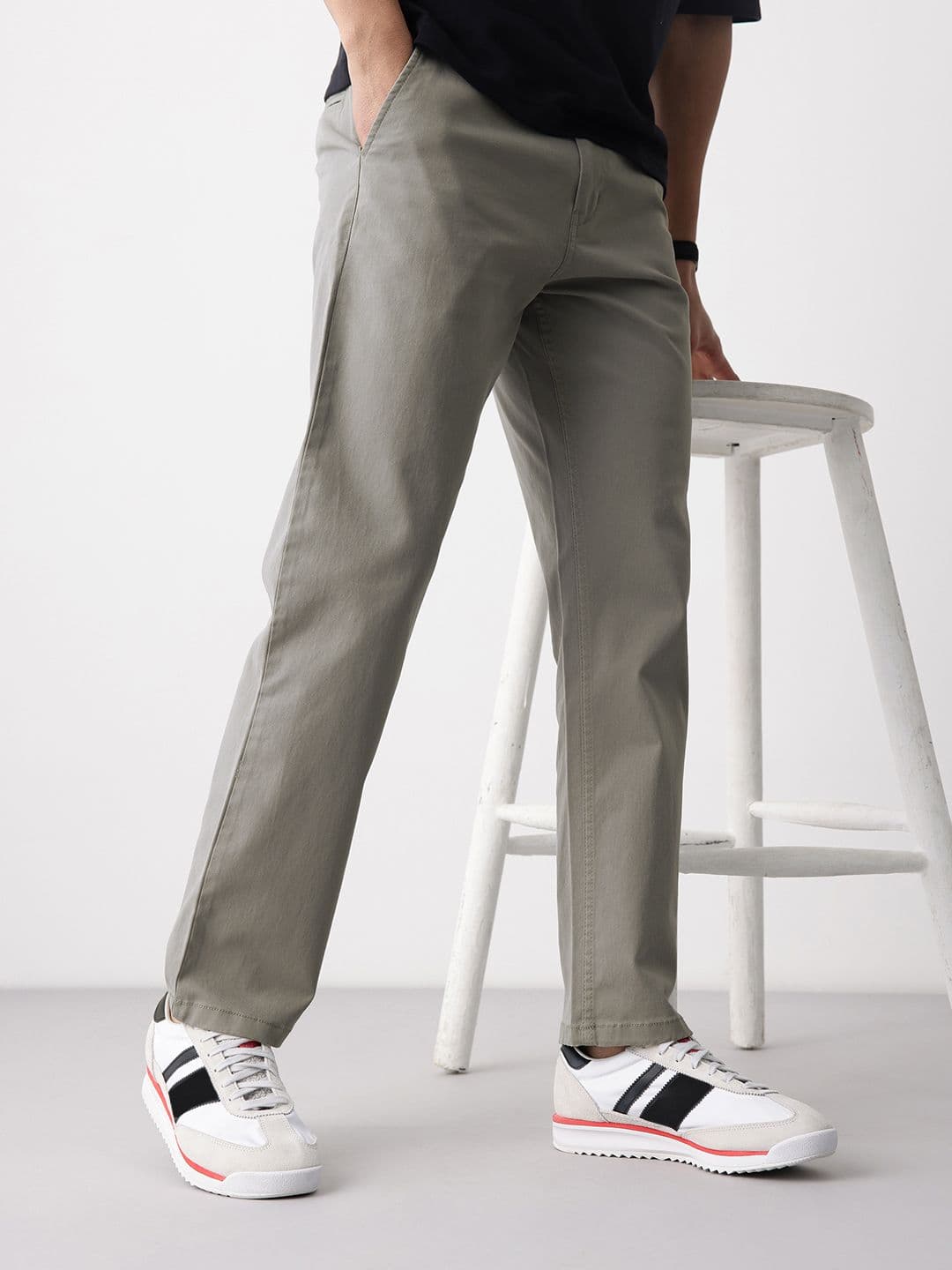 Mast & Harbour Flat-Front Casual Trousers - view 1