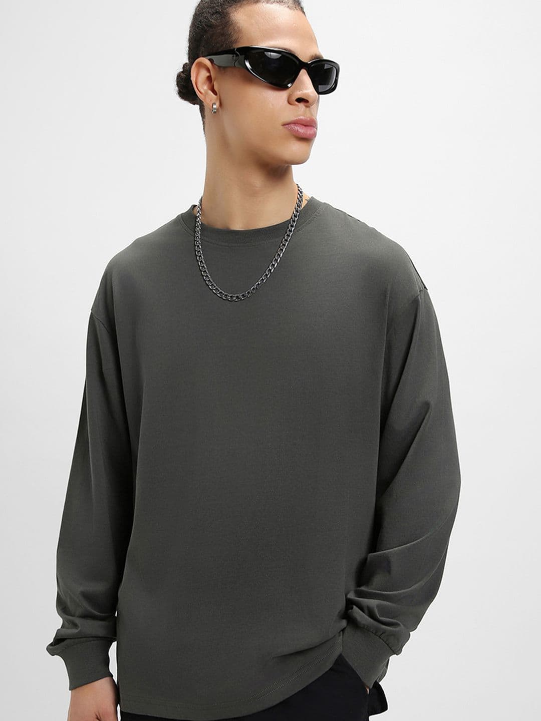 Bewakoof Drop-Shoulder Sleeves Oversized Cotton T-shirt - view 1