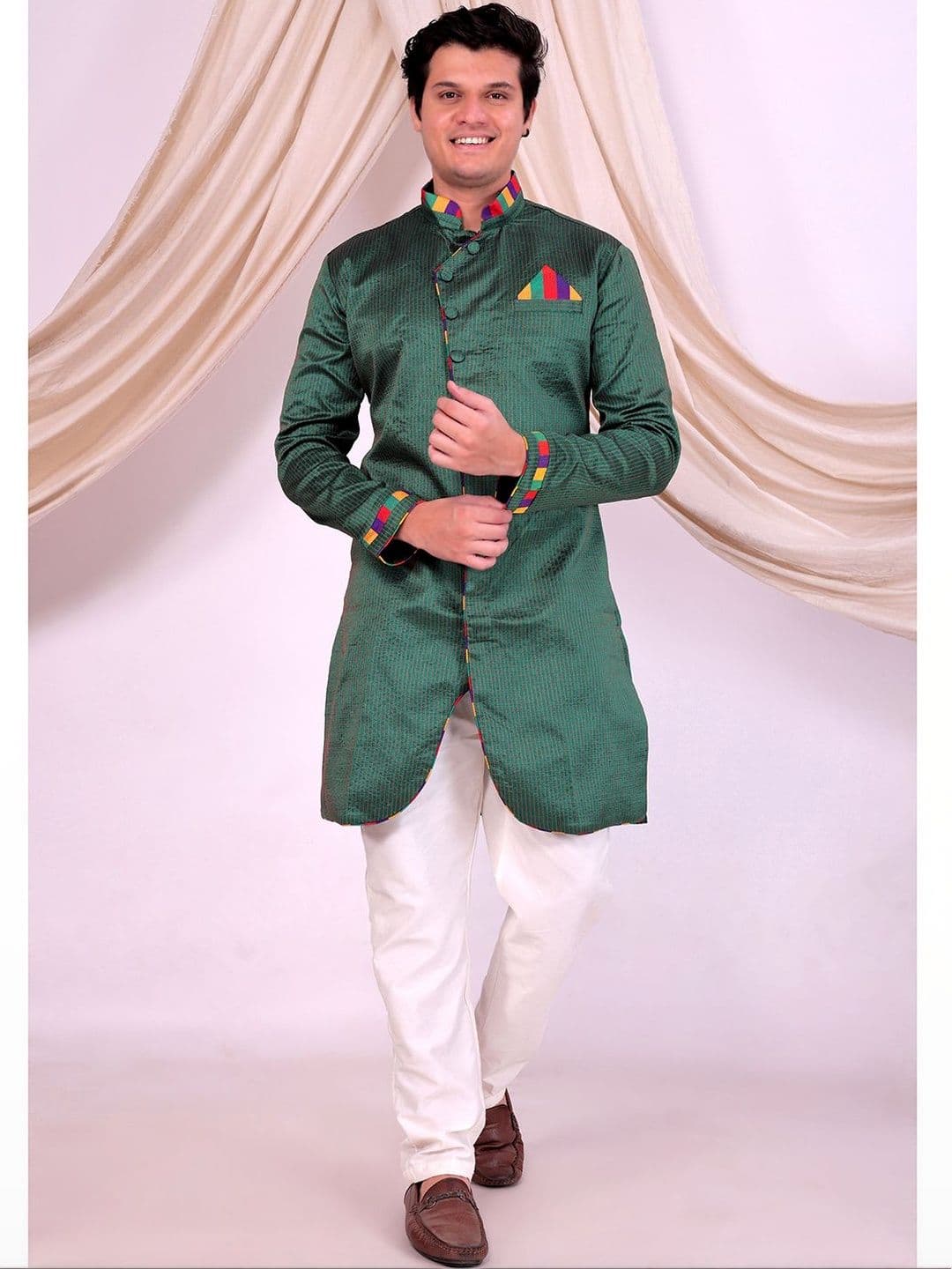Desibutik Mandarin Collar Sherwani - view 1