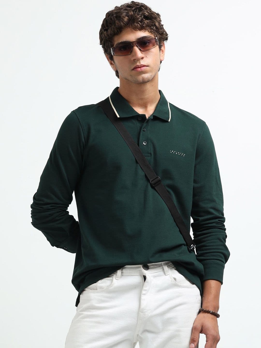INVICTUS Men Typography Polo Collar T-shirt - view 1
