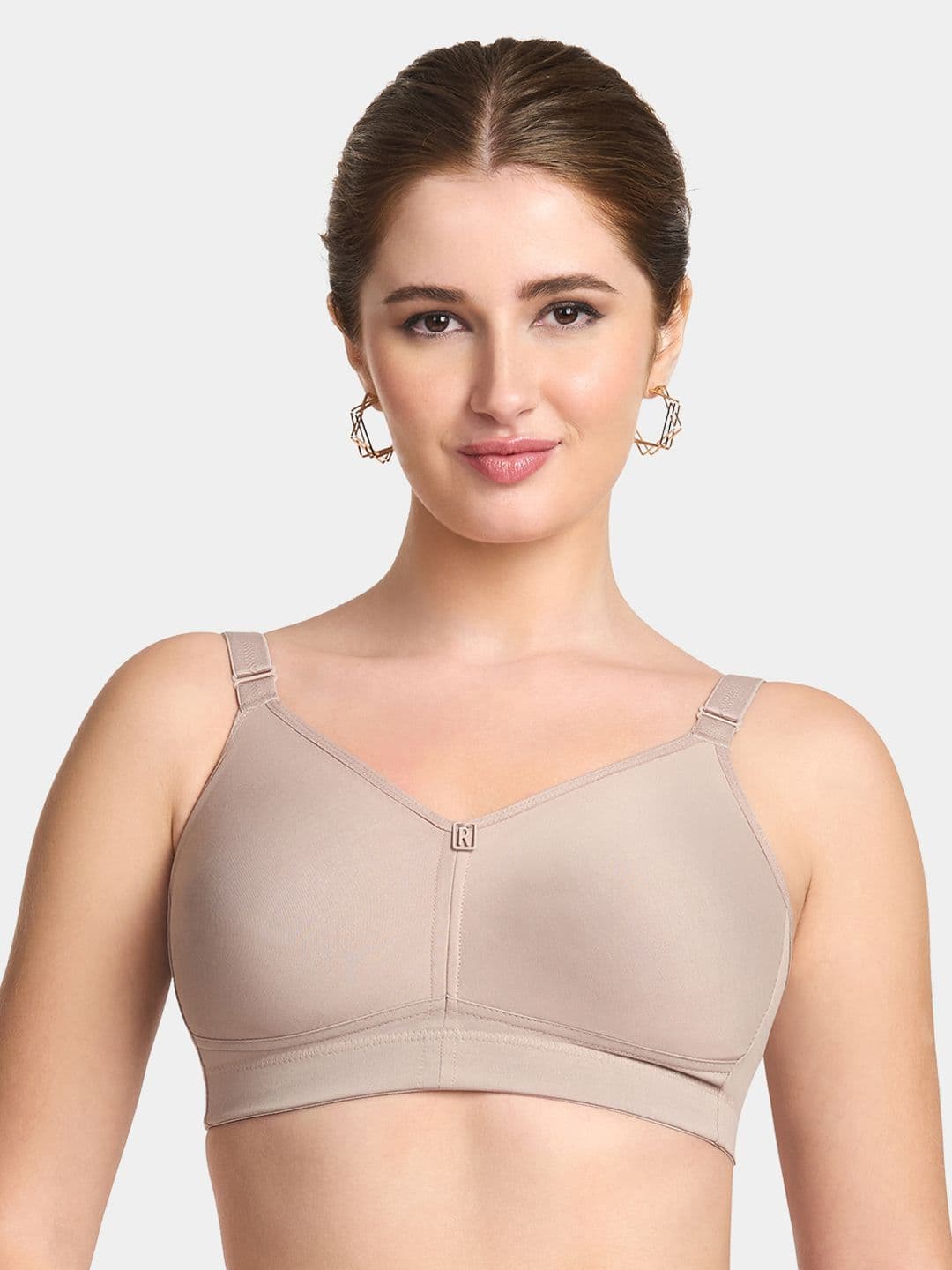 Trylo Riza T-FIT Non Padded Non Wired Full Coverage Seamless Hosiery Cotton Minimizer Bra - view 1