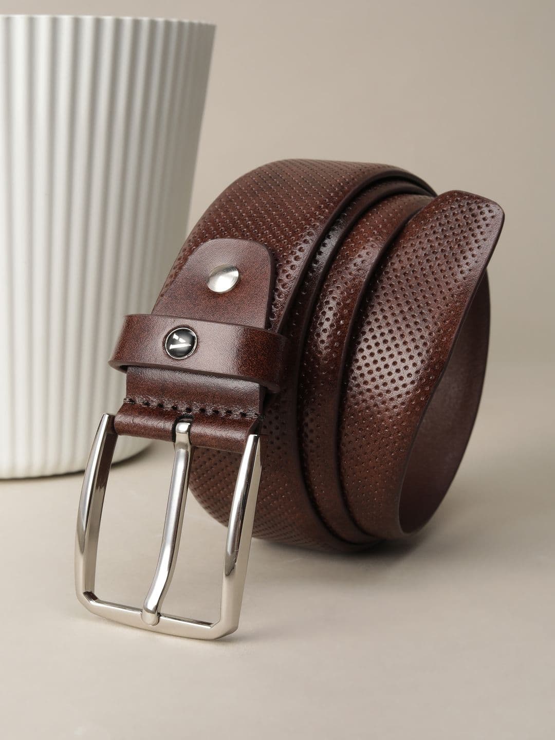Van Heusen Men Textured Leather Belt - view 1