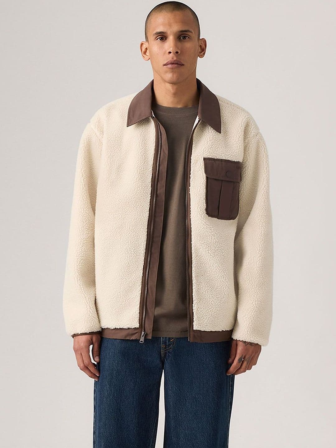 Levis Spread Collar Lightweight Open Front Jacket - view 1