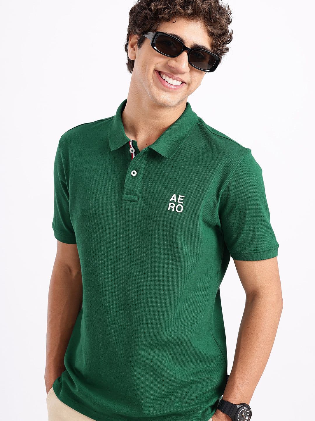 Aeropostale Polo Collar Pure Cotton T-shirt - view 1