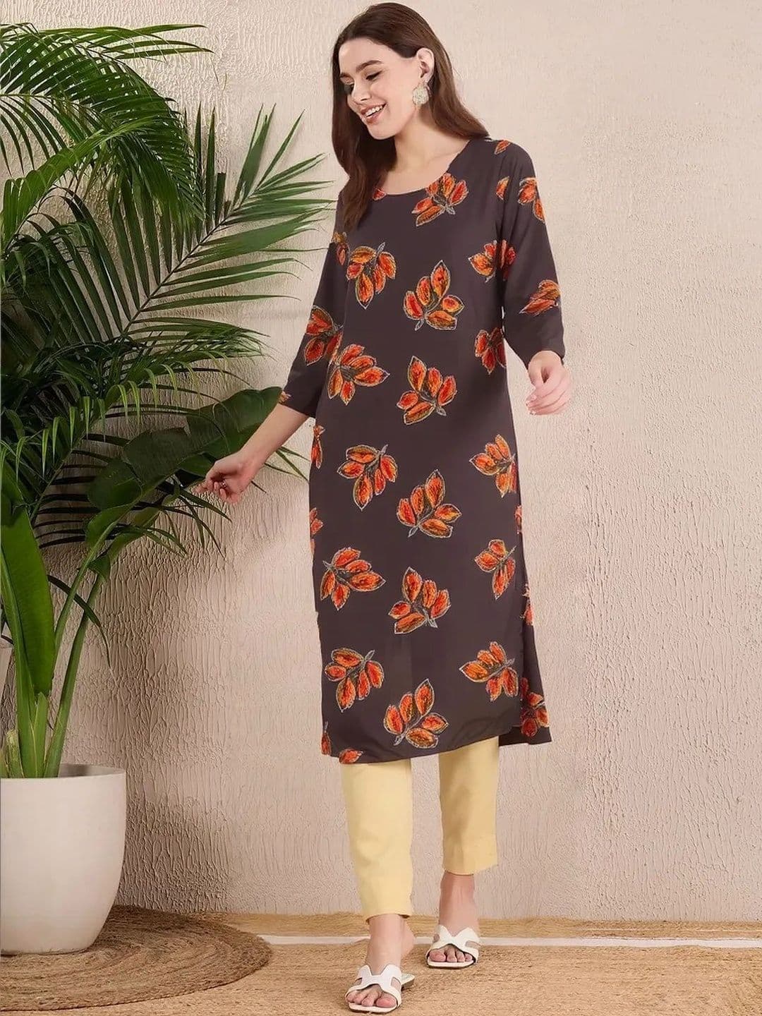 arangya Women Pack Of 2 Printed Crepe Kurta - view 1