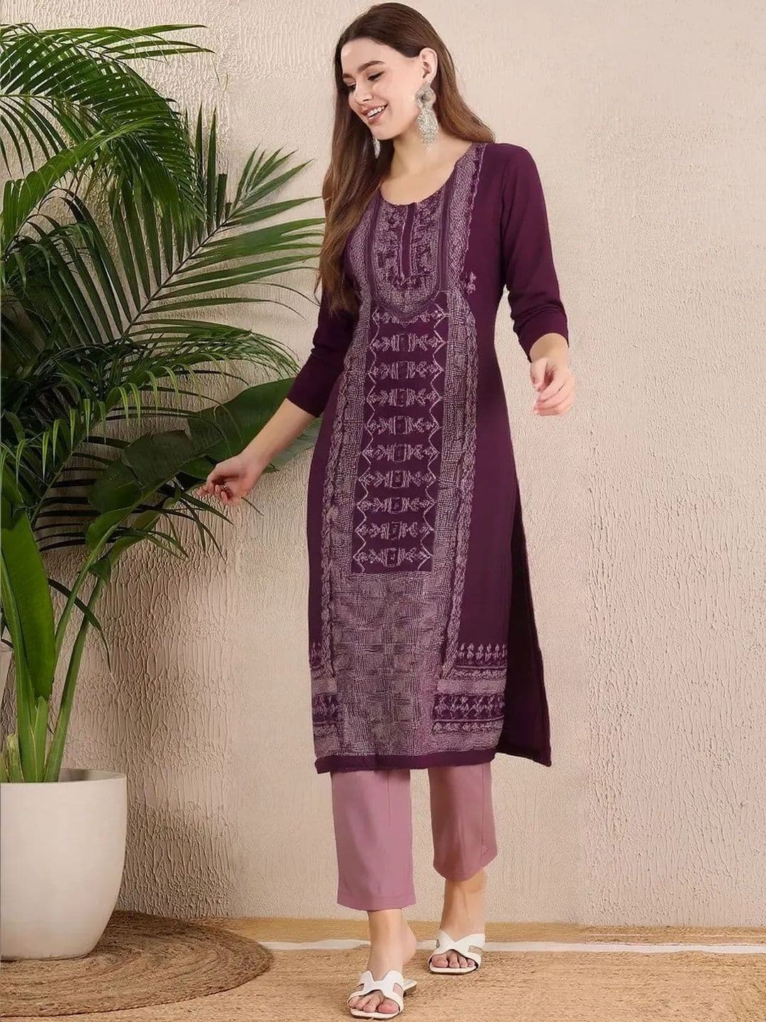 arangya Pack Of 2 Women Ethnic Motifs Printed Indie Prints Crepe Kurta - view 1