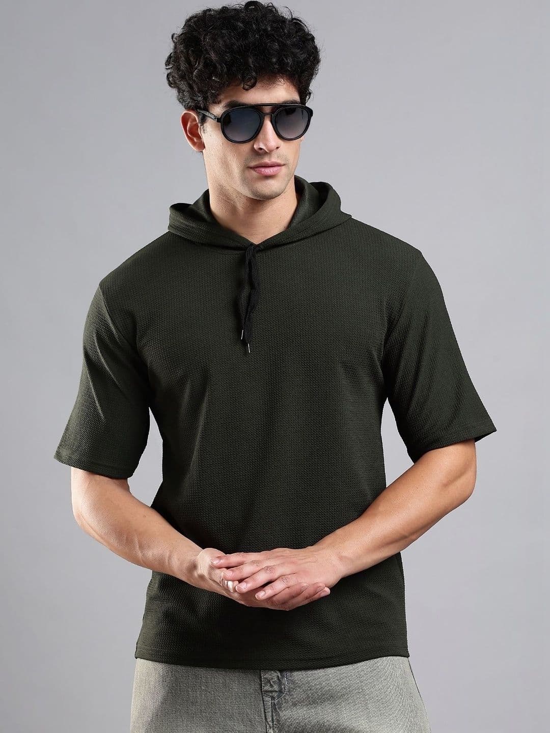 LEWEL Men Hooded T-shirt - view 1