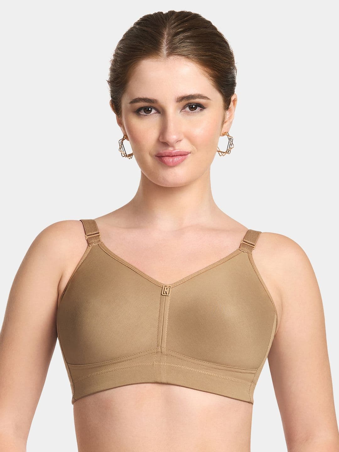 Trylo Riza T-FIT Non-Padded Non-Wired Full Coverage Seamless Hosiery Cotton Fabric Bra - view 1
