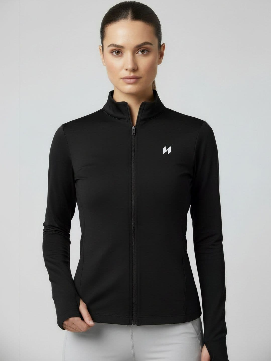 HUMAN SPIRIT Women Brand Logo Lightweight Training or Gym Sporty Jacket - view 1