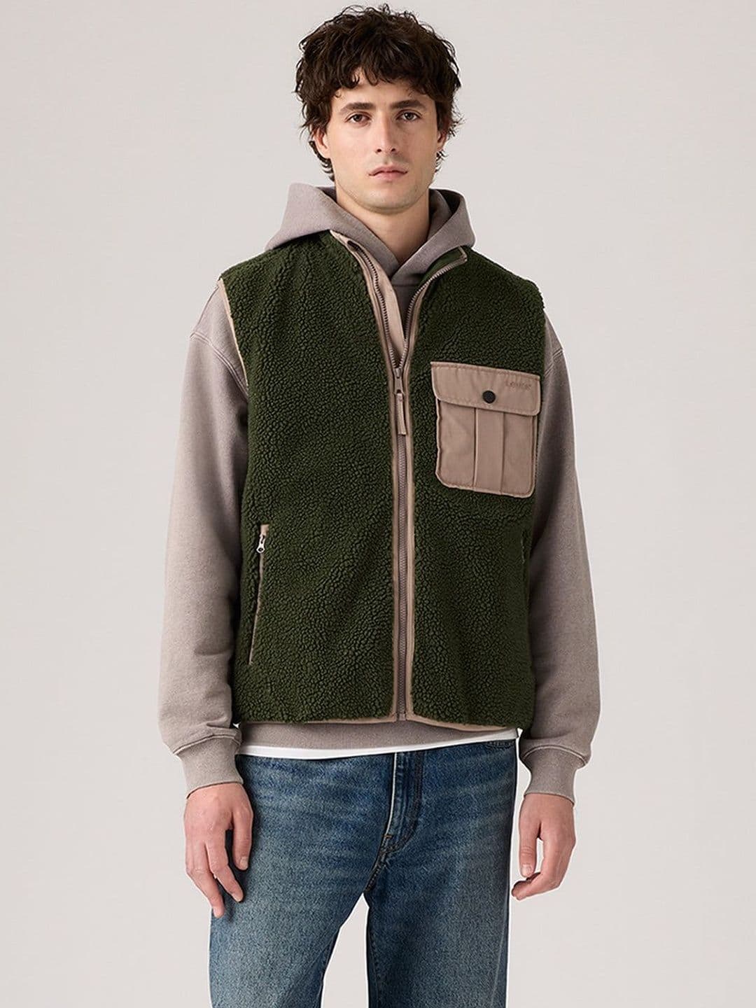 Levis Stand Collar Lightweight Gilet Jacket - view 1