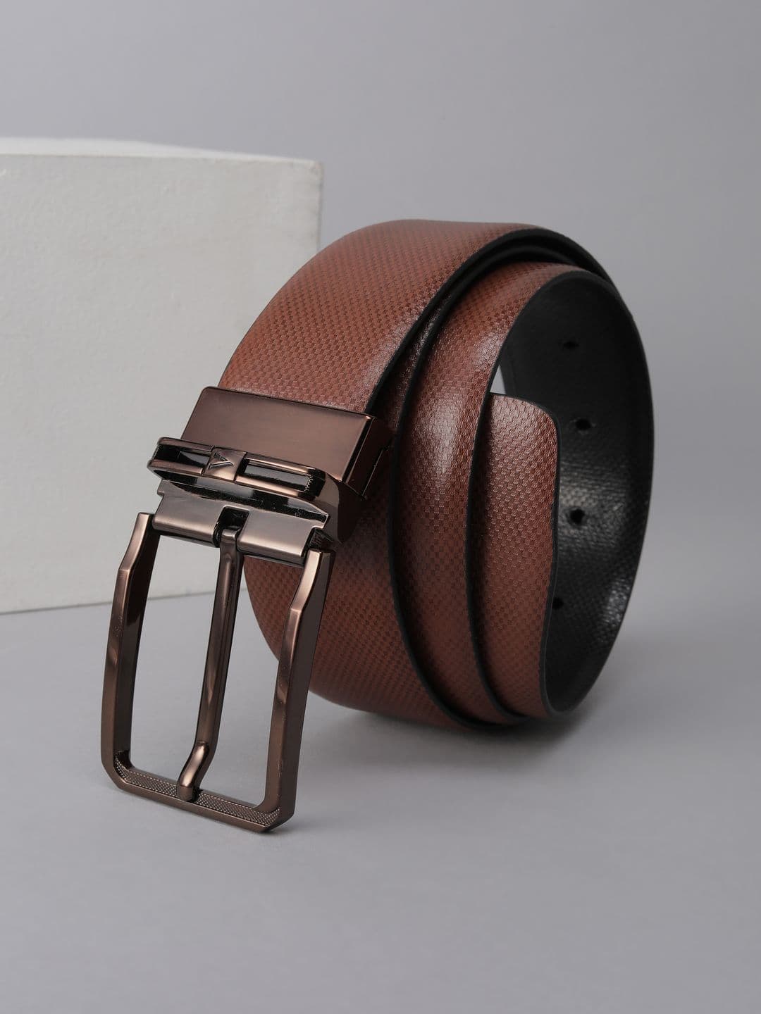 Van Heusen Men Textured Leather Reversible Formal Belt - view 1