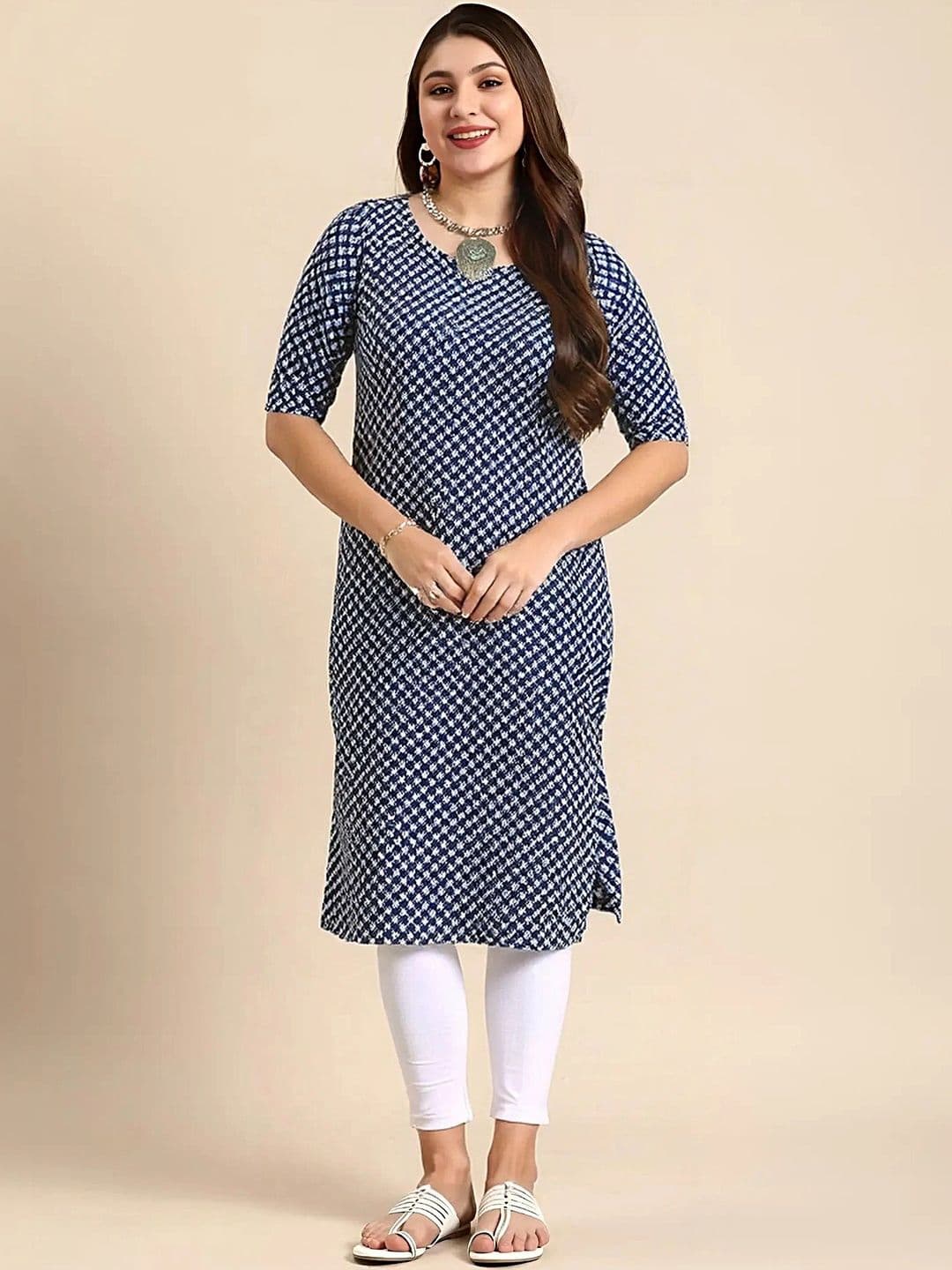 arangya Women Ethnic Motifs Printed Indie Prints Crepe Kurta - view 1