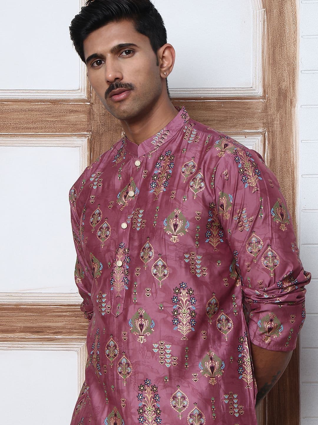 Jompers Men Ethnic Motifs Printed Indie Prints Kurta - view 1