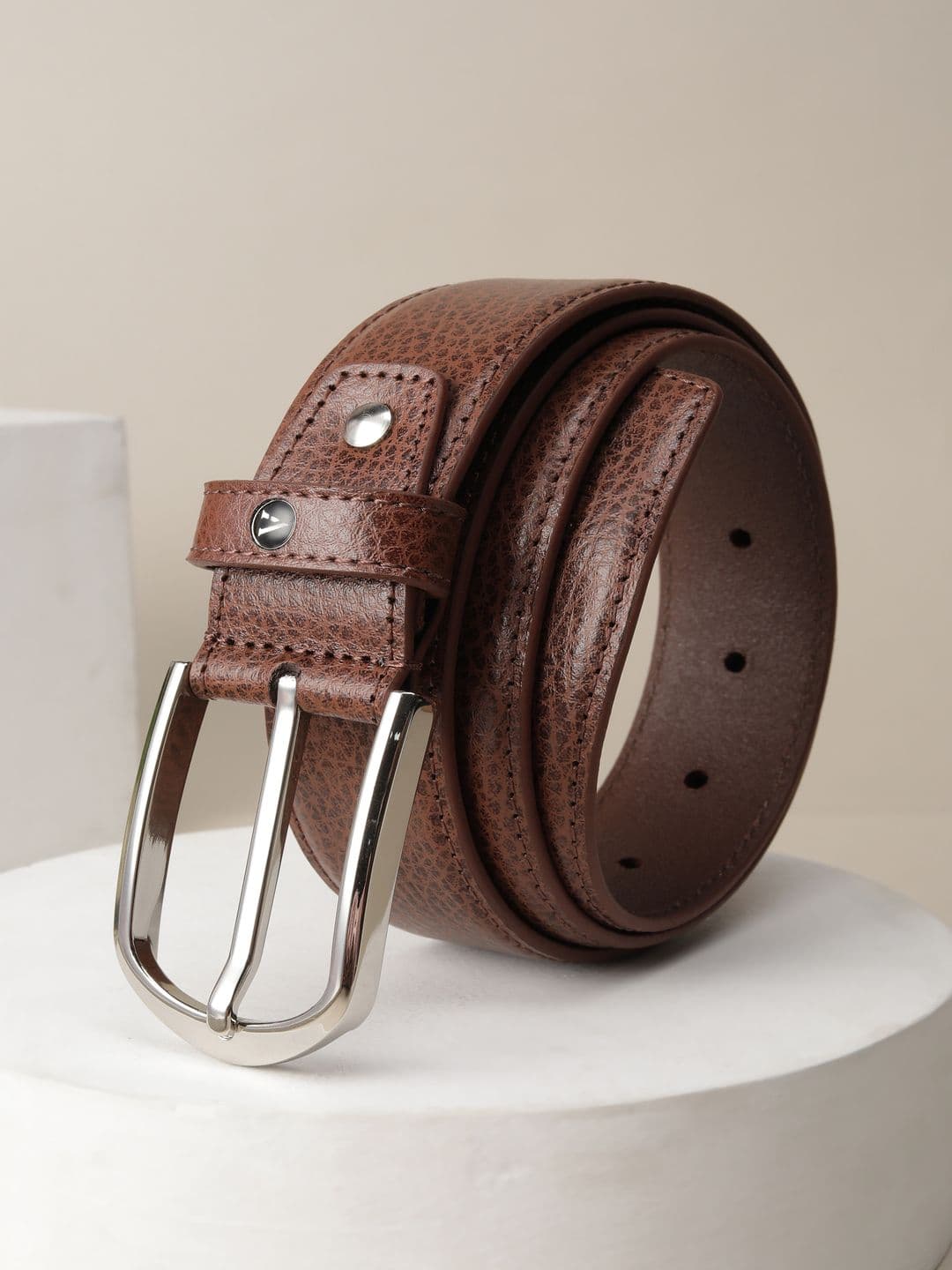 Van Heusen Men Textured Leather Belt - view 1