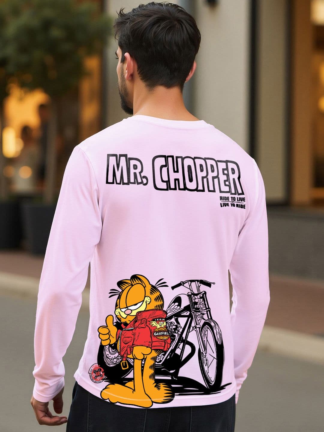 Bewakoof Men Garfield Graphic Printed Round Neck Pure Cotton T-shirt - view 1