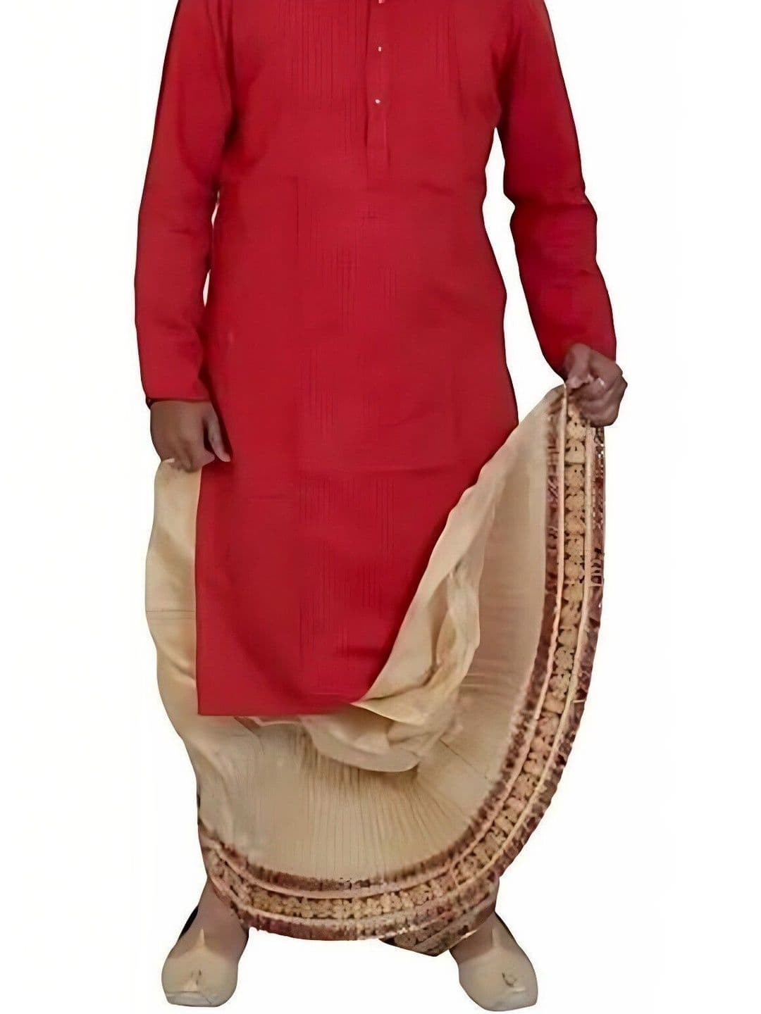 Krishiv Lifestyle Self Design Dhoti - view 1