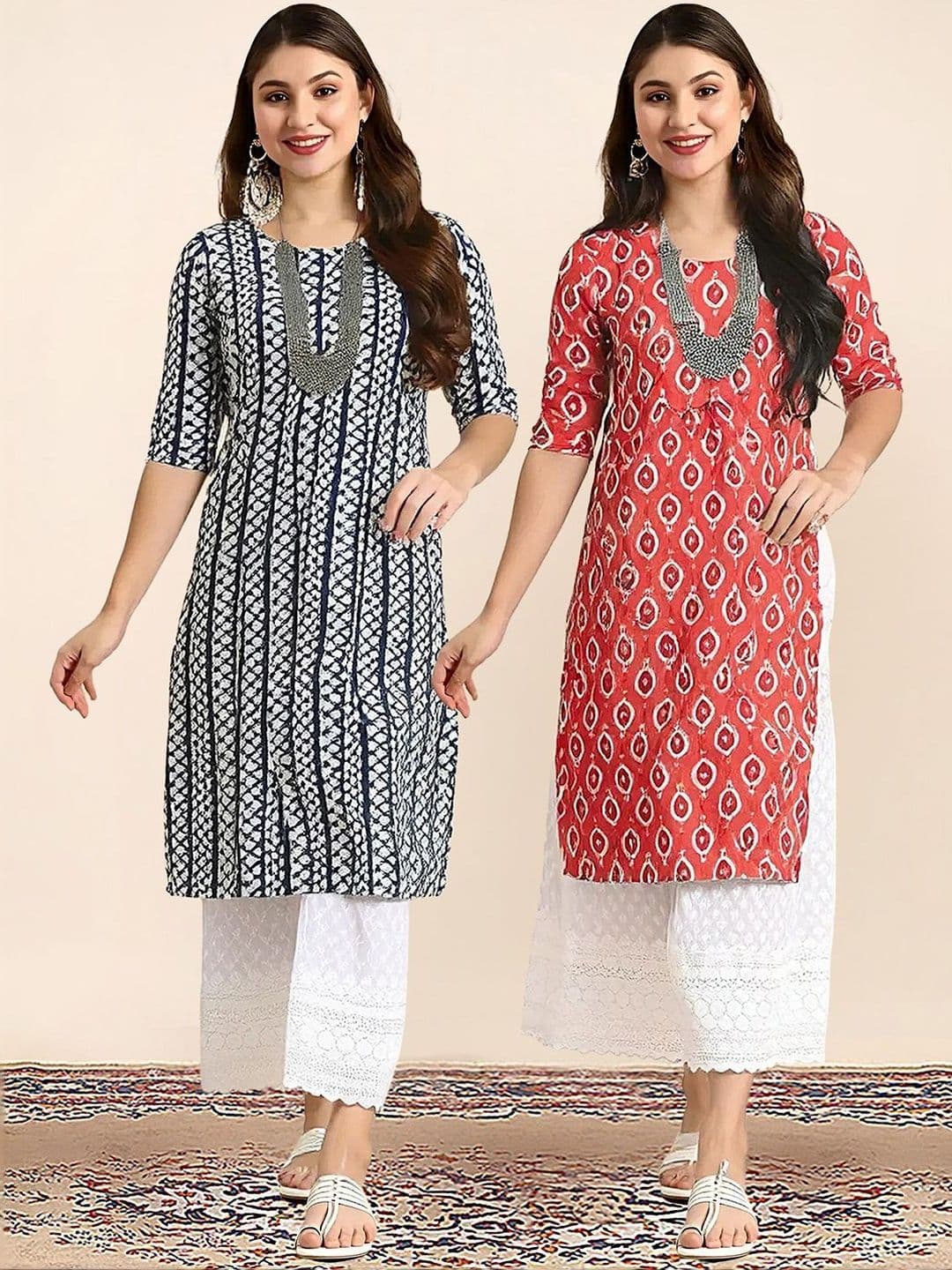 arangya Women Ethnic Motifs Printed Indie Prints Crepe Kurta - view 1