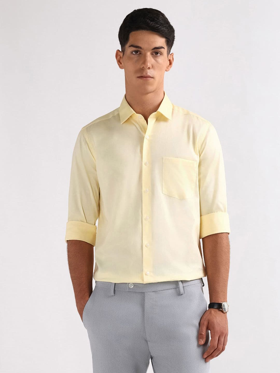 Arrow Manhattan Slim Fit Pure Cotton Formal Shirt - view 1