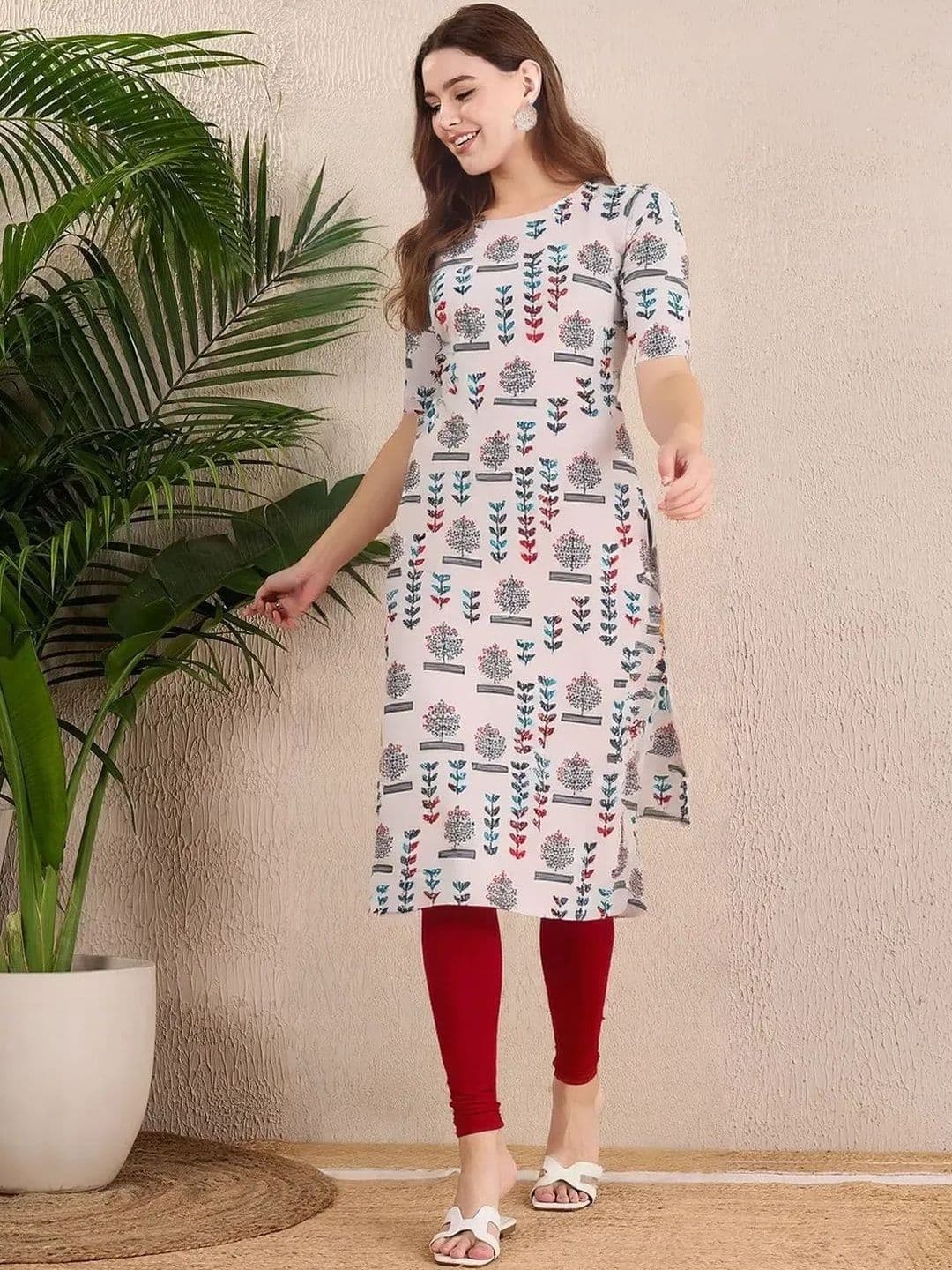 arangya Women Pack Of 3 Ethnic Motifs Printed Indie Prints Crepe Kurta - view 1